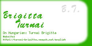 brigitta turnai business card